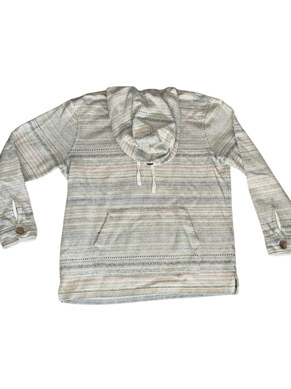 EUC Vissla Baja Hoodie Boys Large Beach Surf Pullover Stripe Sweatshirt - Picture 5 of 9